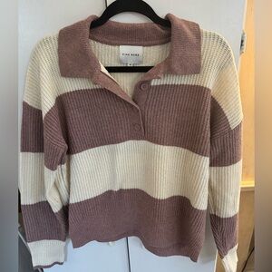 Striped 1/4 sweater